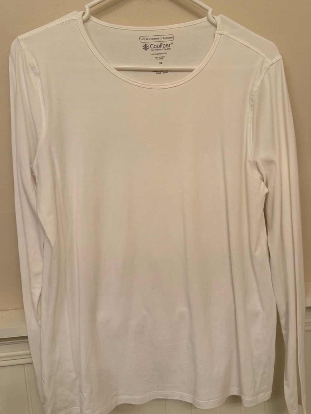 Coolibar Women's Long Sleeve Sun Tee in White